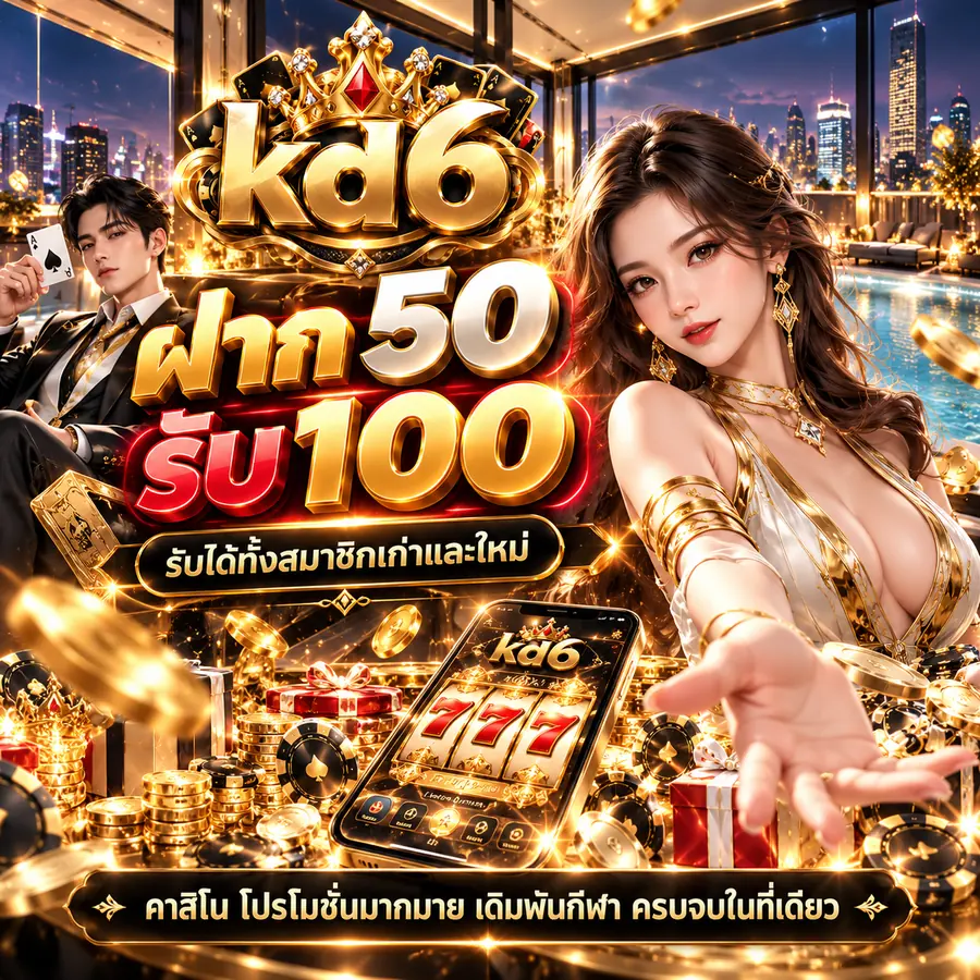 โปรโมชั่น KD6 ฝาก 50 รับ 100 รับได้ทั้งสมาชิกเก่าและใหม่
